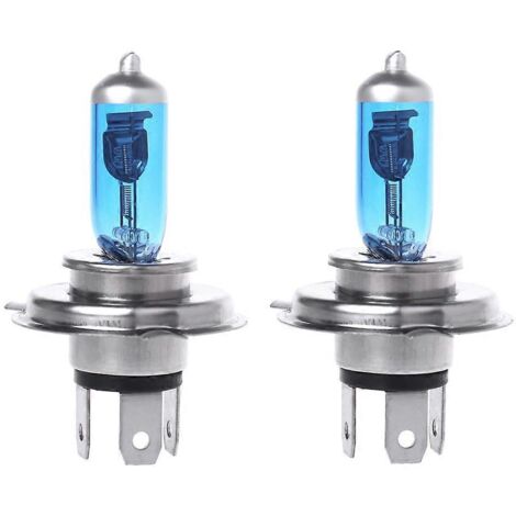 Lot de 2 ampoules universelles pour clignotants de voiture, 100 W, 6000 K, halogène H4