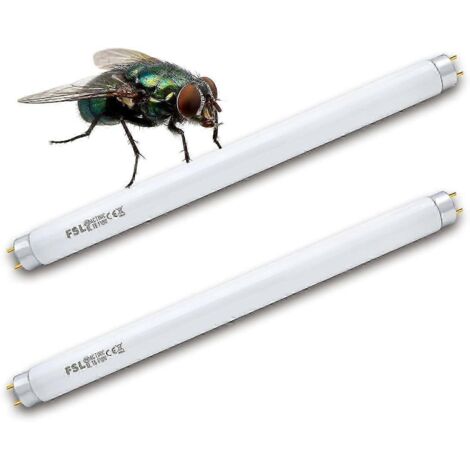 Lot de 2 ampoules UV de rechange FSL T5 8W pour destructeur d'insectes mouches/anti-mouches 8W