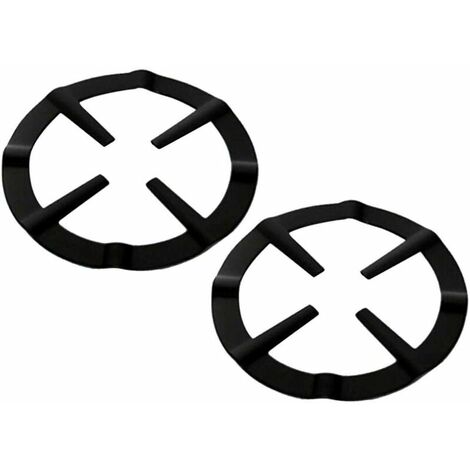 Lot de 2 anneaux de cuisinière à gaz, plaque chauffante à gaz, croix, support de casserole, grille de cuisinière à gaz, machine à expresso, four et anneau de fixation de cuisine
