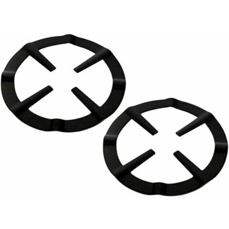 Lot de 2 anneaux pour cuisinière à gaz,plaque de cuisson à gaz,croix,support de casserole,grille de réchaud à gaz,anneau de fixation pour cafetière à expresso,four et cuisine