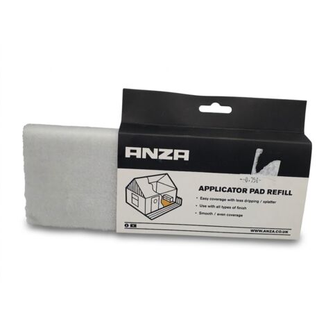Lot de 2 - ANZA - Recharge Tampon Applicateur - Pour Tous Types de Finitions - Application Facile et Uniforme - Voir Photos pour Détails