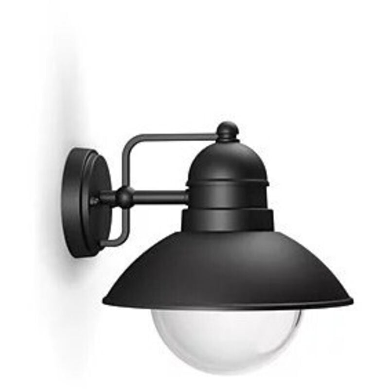 Lot de 2 Appliques Murales Extérieures Philips myGarden Hoverfly Noires – Compatible Ampoules E27 jusqu'à 60W