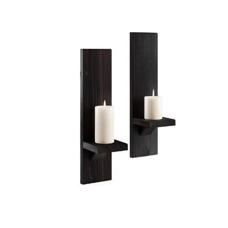 Lot de 2 appliques murales pour bougies, bougeoirs muraux, décoration murale pour chambre à coucher