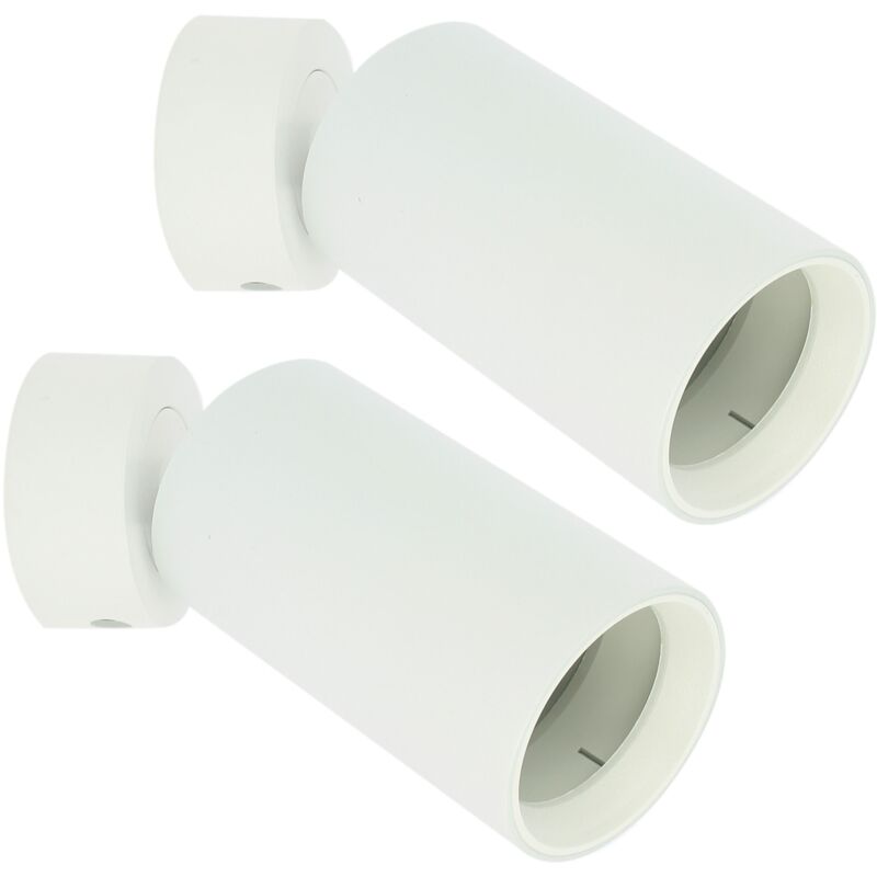 Lot de 2 Appliques ou Spots GU10 jefferson Blanc