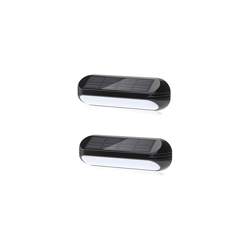 Lot de 2 Applique Solaire Murale led Blanc Chaud ou Multi-Couleur 3000K