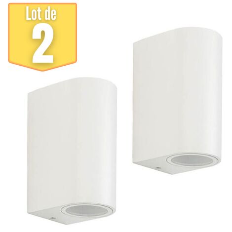 Lot de 2 appliques SPIDER-2D 2x35W GU10 IP44 Blanc