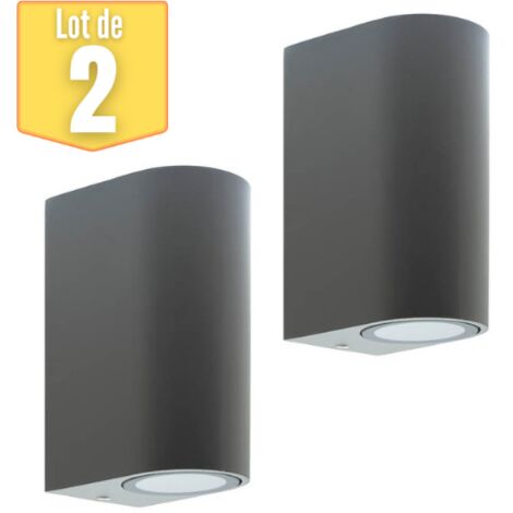 Lot de 2 appliques SPIDER-2D 2x35W GU10 IP44 Gris