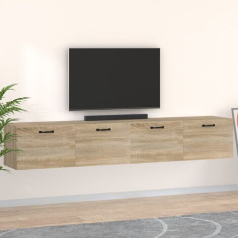 Lot de 2 Armoires murales Étagères Murale  Meubles de rangement Chêne sonoma 100x36,5x35 cm 96583