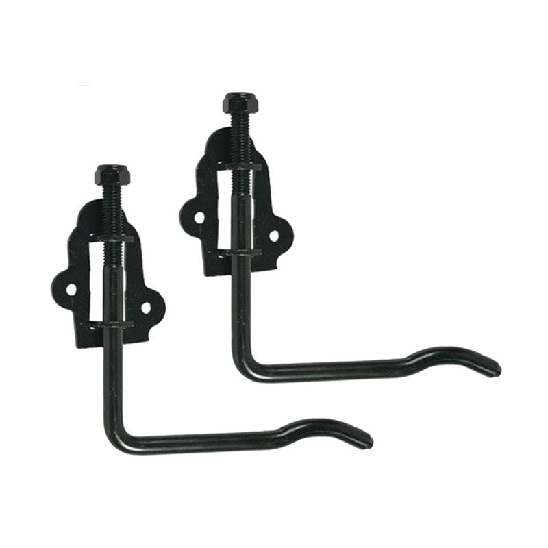 Afbat - Lot de 2 arrêts à poignée acier époxy, H.40 x P.210 mm