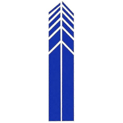 Lot de 2 autocollants réfléchissants à bandes de course pour rétroviseurs de voiture, en vinyle, pour une décoration tendance et un style automobile élégant - 2 pièces bleues