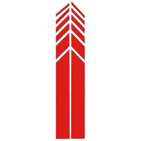 Lot de 2 autocollants réfléchissants à bandes de course pour rétroviseurs de voiture, en vinyle, pour une décoration tendance et un style automobile élégant - 2 pièces rouges