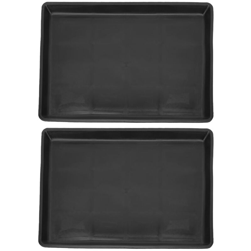 Lot de 2 bacs à déjections pour animaux de compagnie, bacs de toilette pour animaux de compagnie, bacs pour cages pour chiens, accessoires pour cages