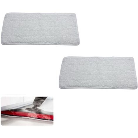 Lot de 2 balais vapeur pour nettoyeur vapeur Vileda Steam XXL - Chiffon en microfibre - Pack de rechange réutilisable (45x18cm)