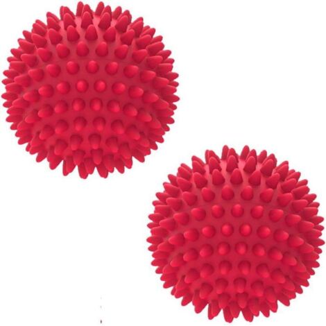 Lot de 2 balles de massage pour les pieds à picots, balles dures pour la thérapie des points de déclenchement, la réflexologie,