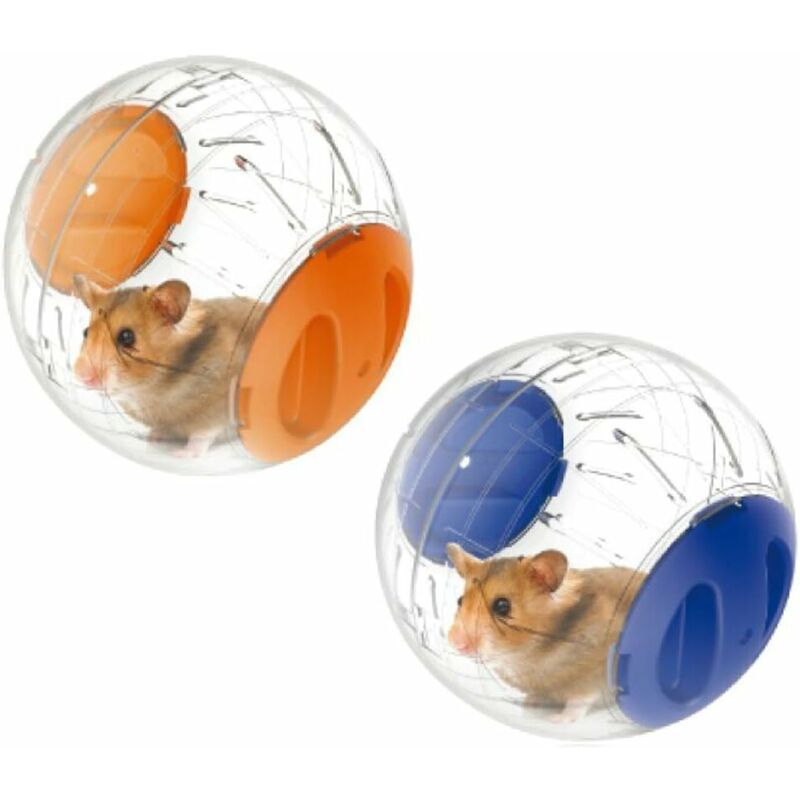 Lot de 2 balles d'exercice pour hamster pour petits animaux 12,2 cm