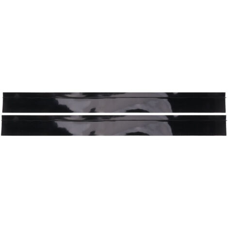 Lot de 2 bandes d’étanchéité en silicone pour cuisine – Noir – Bande en T anti-graisse – 25 pouces (63,5 cm)