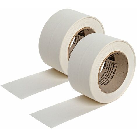 Lot de 2 bandes joint papier Semin pour réaliser les joints des plaques de plâtre en association avec un enduit - 23 m