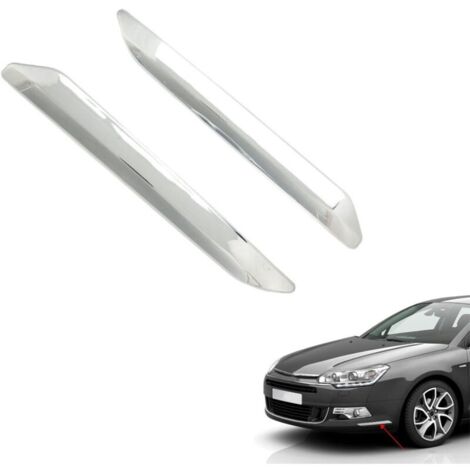 Lot de 2 bandes pare-chocs chrome Citroën C5 X7 (2007-2015) – Anti-rayures – Matériau ABS résistant – Installation simple