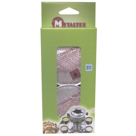 Lot de  2 barquettes d'alcool gélifié - METALTEX
