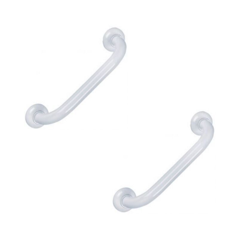 Lot de 2 barres de maintien droite pmr Pellet Essentiel acier époxy 30 cm blanc