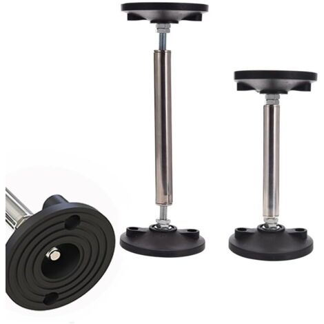 Lot de 2 barres de support télescopiques réglables - 26 à 43 cm - Pour armoire de lavabo tombée