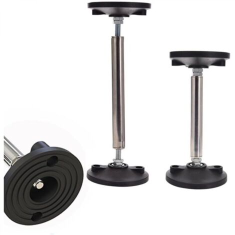 Lot de 2 barres de support télescopiques réglables - 26 à 43 cm - Pour armoire de lavabo tombée