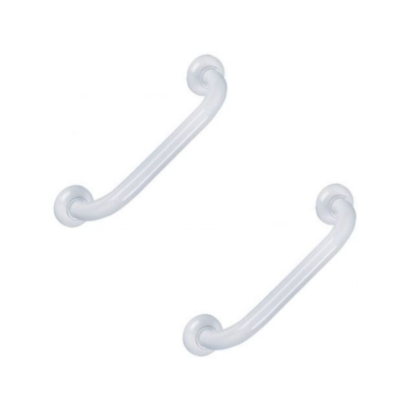 Lot de 2 barres droite pmr Pellet Essentiel confort 60 cm aluminium époxy blanc