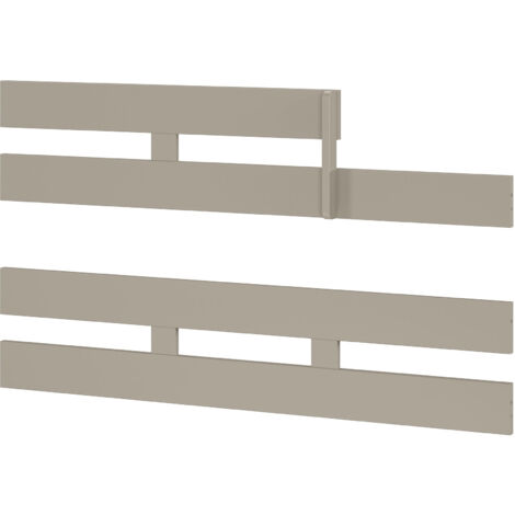 Lot de 2 barrières pour lit évolutif 139x31 cm taupe - TYMO