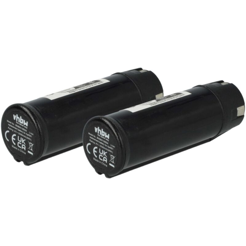 2x Batterie remplacement pour Ryobi AP4001 pour outil électrique (2000 mAh, Li-ion, 4 v) - Vhbw