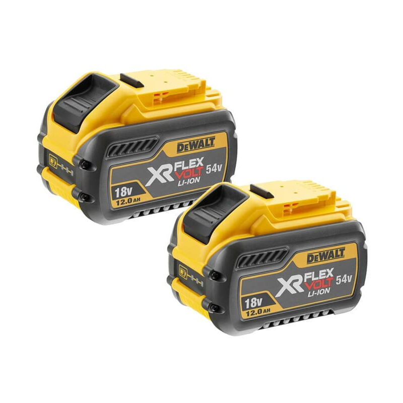 Dewalt - DCB548Y2 pack 2 batteries DCB548 12Ah flexvolt 18v-54v Li-ion