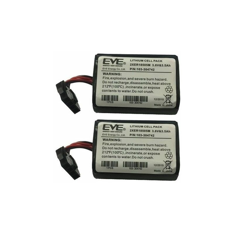 Visonic - Lot 2 piles pour sirènes BAT720B740