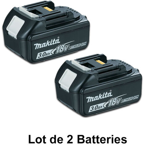Lot de 2 batteries MAKITA BL1830 - 18V 3.0 Ah