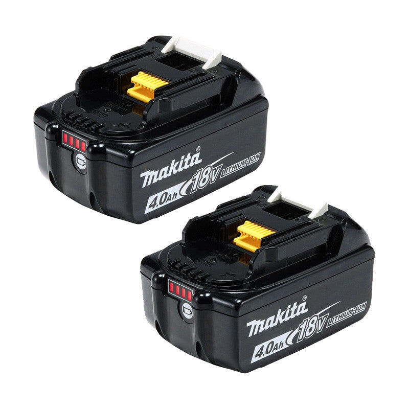Lot de 2 Batteries Makita BL1840B Li-ion 18 v 4,0 Ah avec témoin de charge