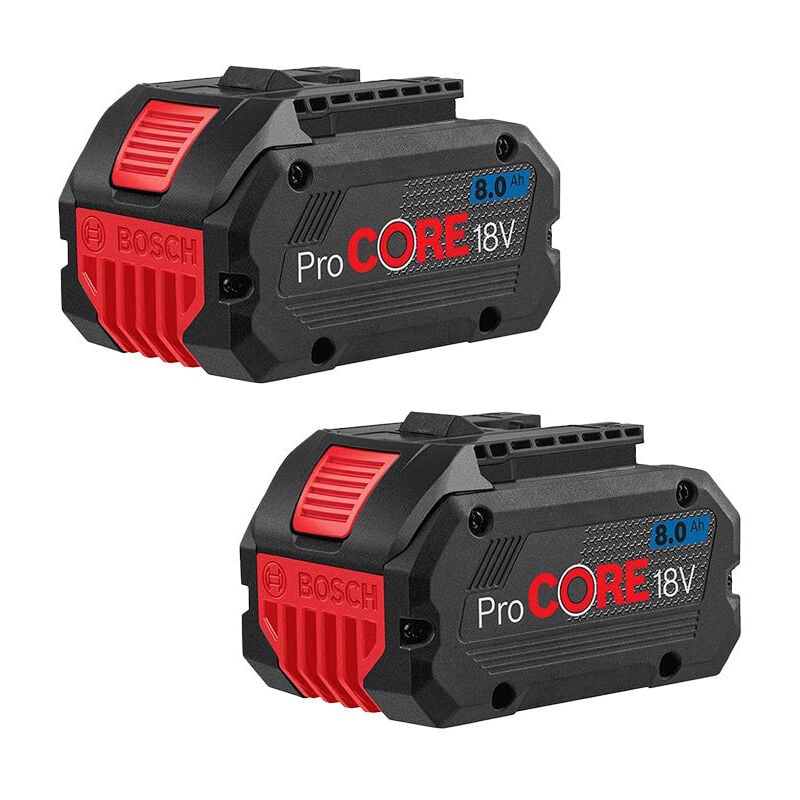 Bosch Professional - Lot de 2 batteries ProCore 8Ah 18V 1600A016GK
