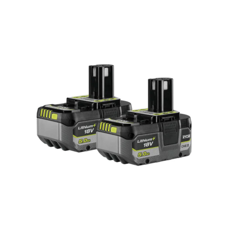 Ryobi - Lot de 2 batteries 18V One+ 5.0Ah Lithium-ion RB18LL50