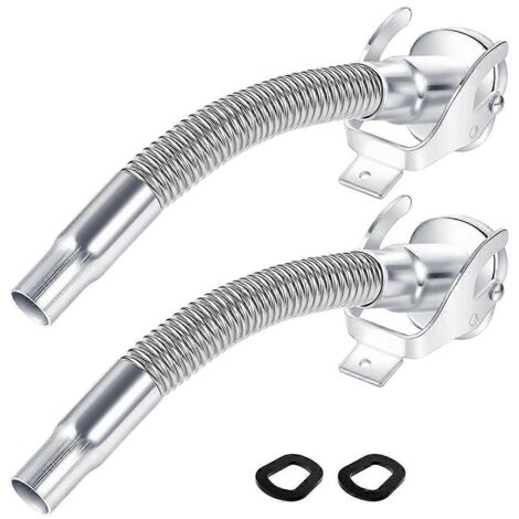Lot de 2 becs verseurs flexibles en acier inoxydable pour bidons d'essence à long nez