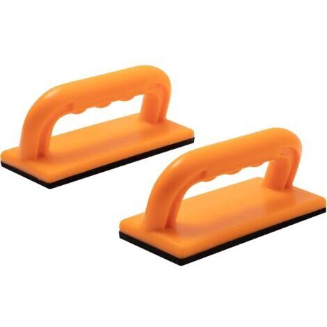 Lot de 2 blocs de poussée de sécurité, couleur orange de sécurité pour une haute visibilité, idéaux pour une utilisation sur les tables de défonceuse, les dégauchisseuses, les toupies et les scies à r