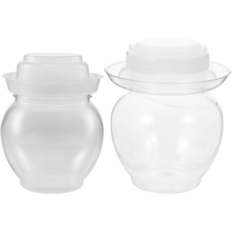 Feiyue - Lot de 2 bocaux à cornichons transparents multifonctions pour la maison