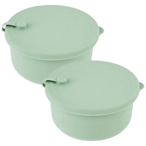Lot de 2 boîtes à pizza en forme de boule - Boîte de fermentation polyvalente pour la pâte à pizza A