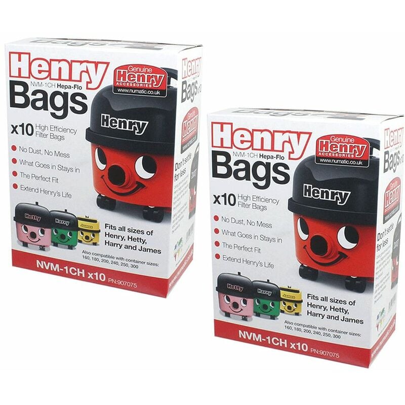 Lot de 2 boites de 10 sacs d'origine