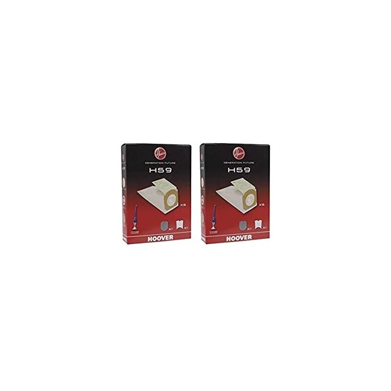 Lot de 2 boîtes de 5 sacs H59 pour aspirateurs Athyss Junior Hoover