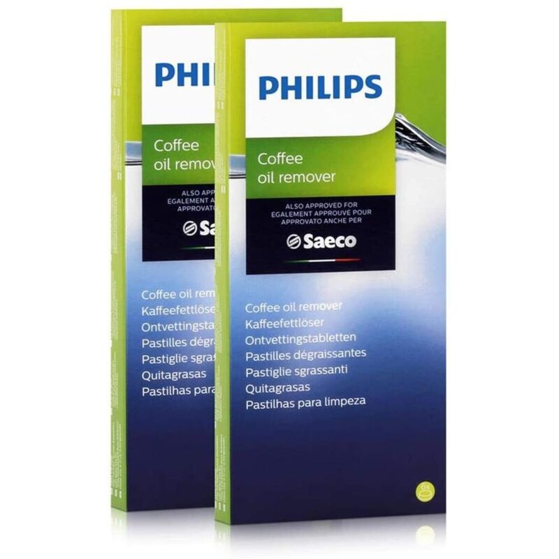 Saeco - Lot de 2 boîtes de 6 pastilles dégraissantes d'origine (1,6 g) (CA670410) Accessoires et entretien