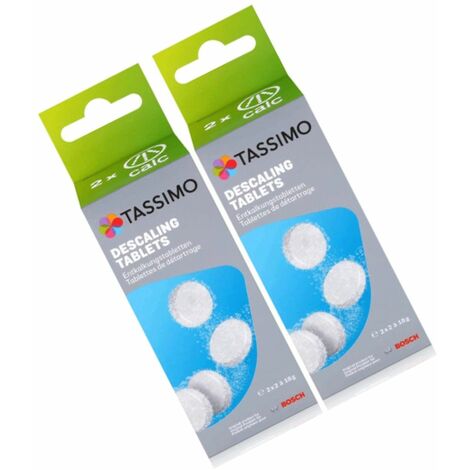 Lot de 2 boîtes de pastilles détartrantes 8 pastilles – Compatible cafetières Bosch et Siemens – Élimine le calcaire efficacement