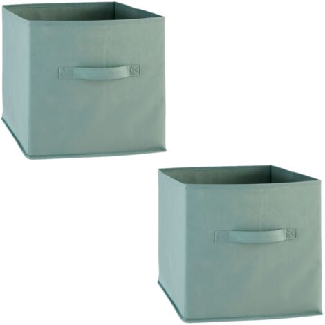 Lot de 2 boîtes de rangement en tissu MIX N' MODUL