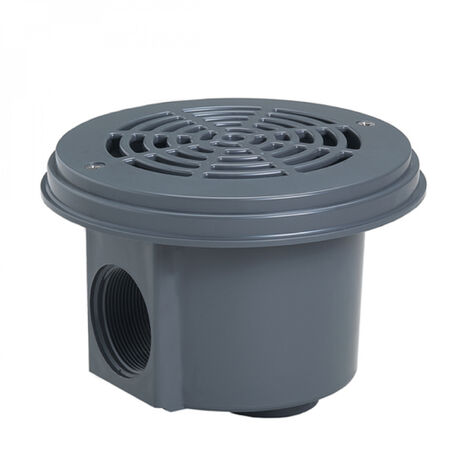 Lot de 2 bondes de fond pour piscine liner - Gris foncé - 3253DGRPAK2 - Hayward