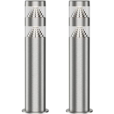 Lot de 2 bornes NORA Inox 9W 1000 lumens - H40cm