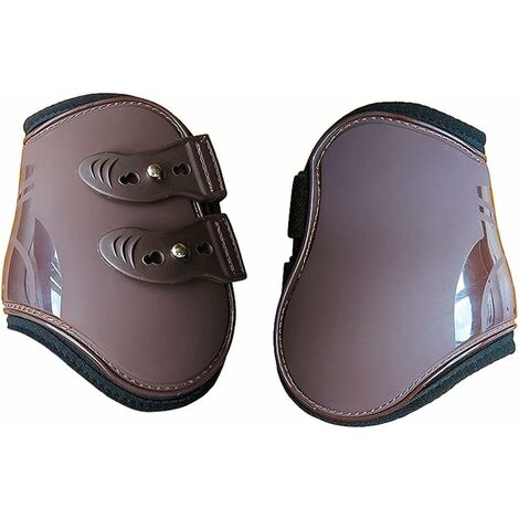Lot de 2 bottes pour chaussures arrière de cheval en néoprène avec protection pour la protection des jambes du cheval - MODOU