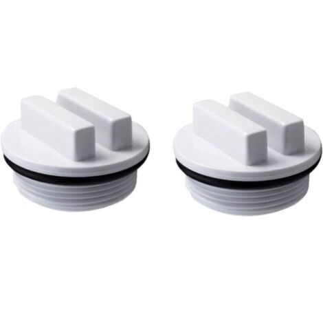 Lot de 2 Bouchon d'hivernage et filtre de piscine SP1022C avec joint torique pour l'hivernage des piscines pendant la saison hivernale et pour la plupart des filtres de piscine Hayward Pentair