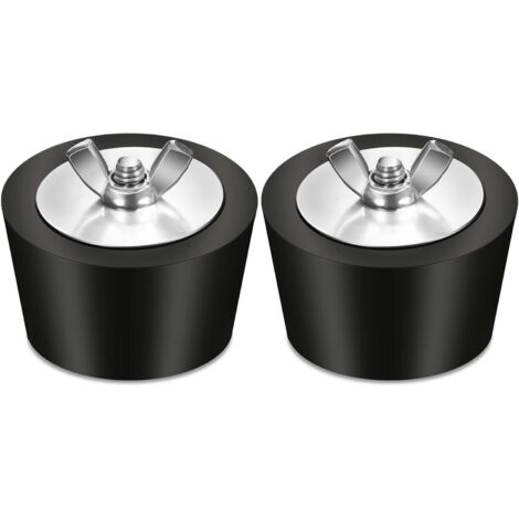 Lot de 2 bouchons antigel d'hiver pour piscine de 2 à 2,5 pouces, bouchons pour tuyaux en PVC/acier, bouchons en caoutchouc pour trous