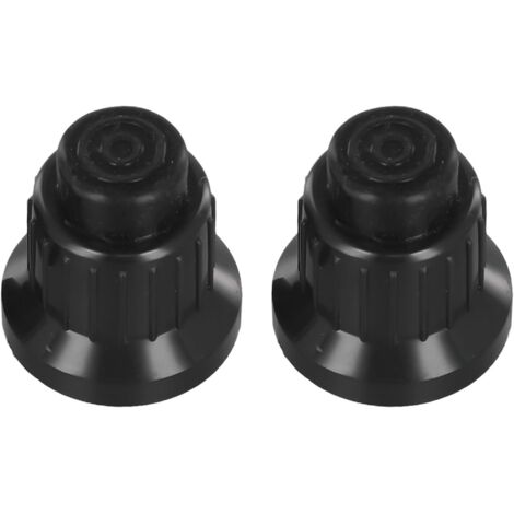 Lot de 2 bouchons d'allumage à piles AAA pour barbecue à gaz, barbecue, foyer à gaz, générateur d'étincelles, noir